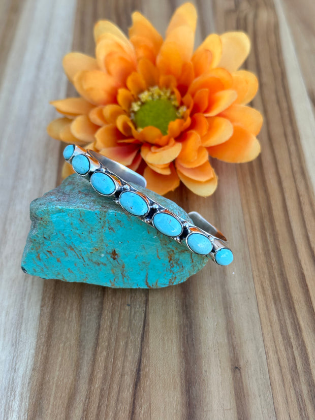 7 Stone Turquoise Cuff – Turquoise Texas