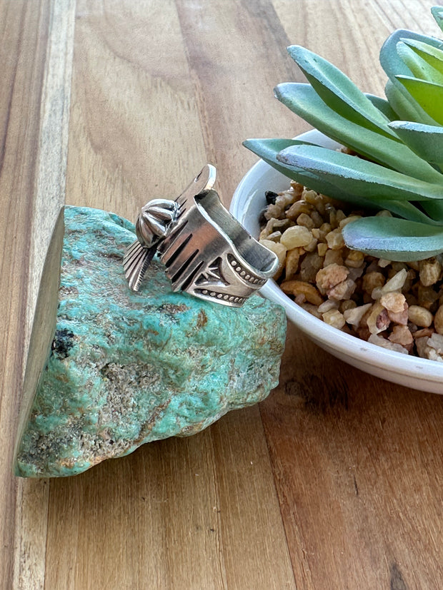 Thunderbird Sunshine Reeves Ring – Turquoise Texas